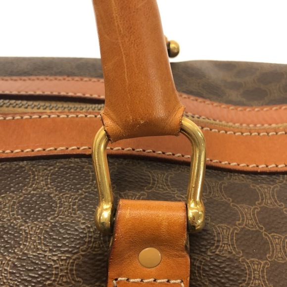 Celine Macadam Pattern Boston Bag Brown - Picture 9 of 12